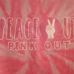 Colortone XL Pink Peace Out Tie Dye Shirt